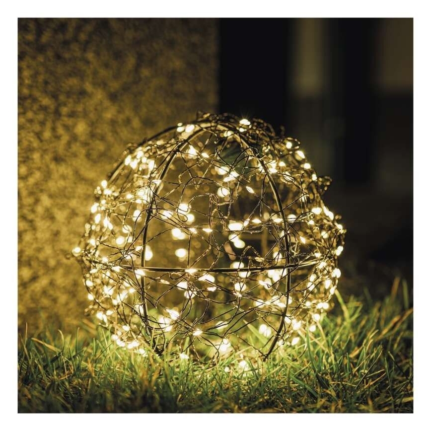 LED āra virtene 200xLED 5 m IP44 silti balta