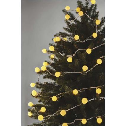 LED āra virtene 40 LED / 9 m IP44 silti balta