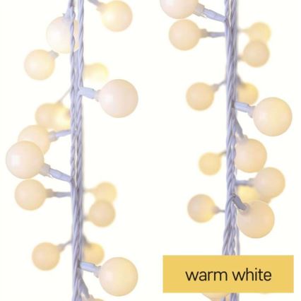 LED āra virtene 40 LED / 9 m IP44 silti balta