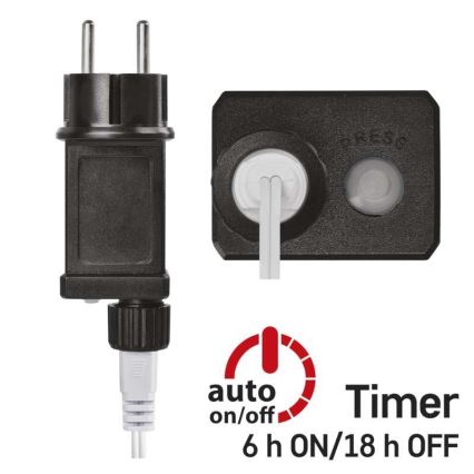 LED āra virtene 40 LED / 9 m IP44 silti balta