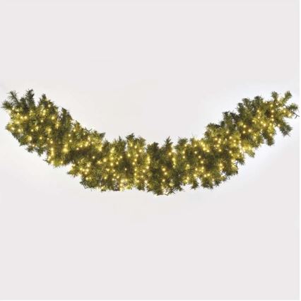 LED āra virtene, 400 LED, 13 m, IP44, siltā balta