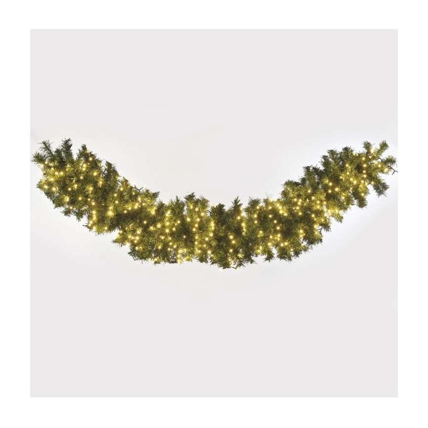 LED āra virtene, 400 LED, 13 m, IP44, siltā balta