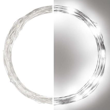 LED āra virtene 40xLED/9m IP44 auksti balta