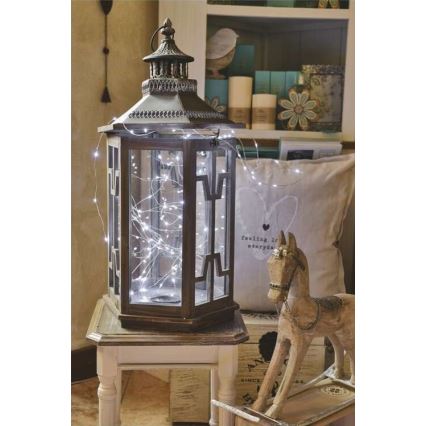 LED āra virtene 40xLED/9m IP44 auksti balta