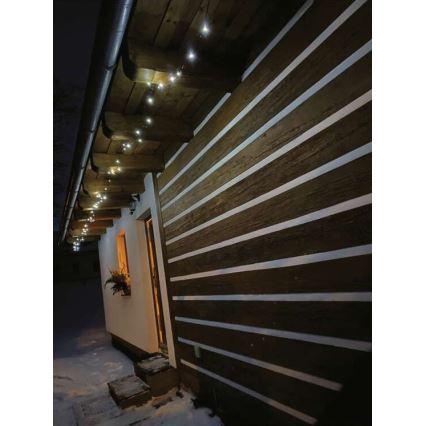 LED āra virtene 40xLED/9m IP44 auksti balta