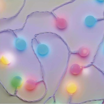 LED āra virtene 40xLED/9m IP44 daudzkrāsaina