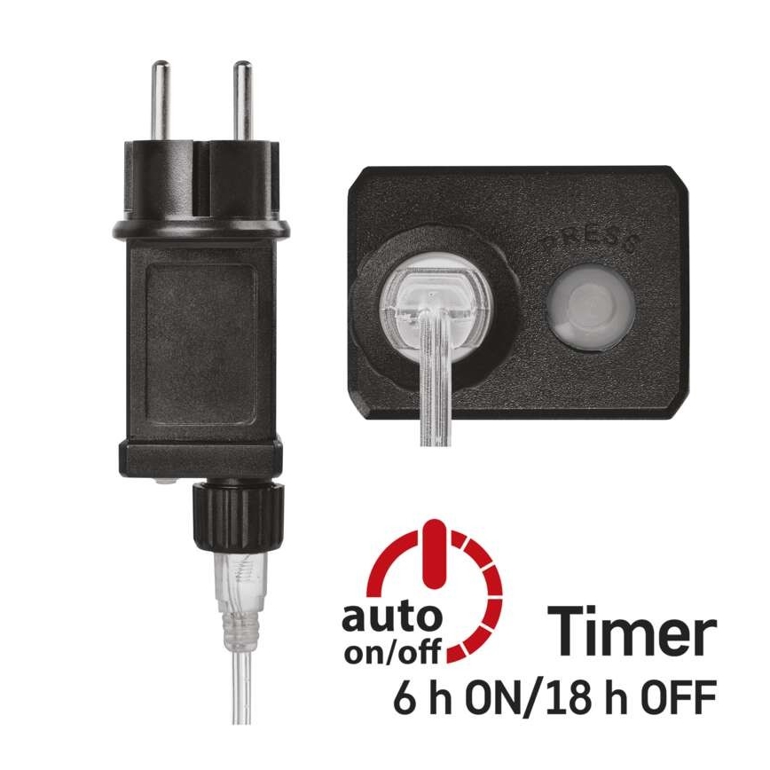 LED āra virtene 40xLED/9m IP44 siltā balta