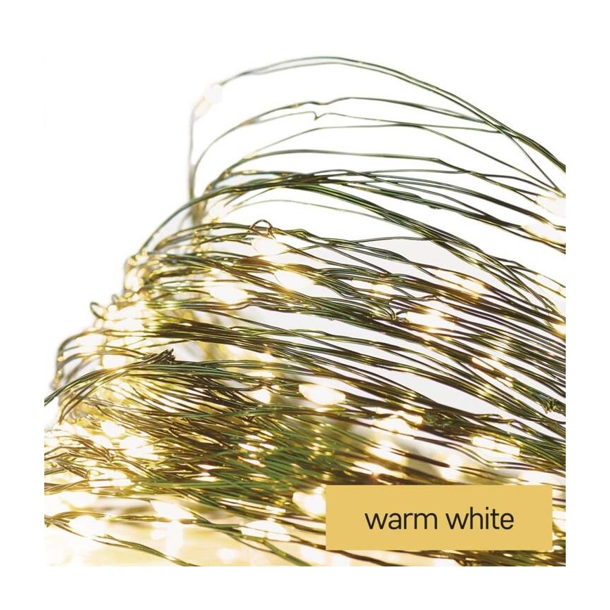 LED āra virtene 40xLED/9m IP44 silti balta