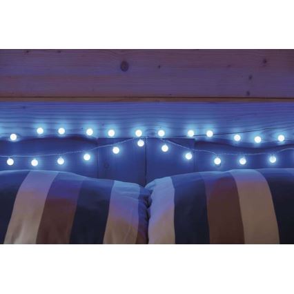 LED āra virtene 40xLED/9m IP44 zila