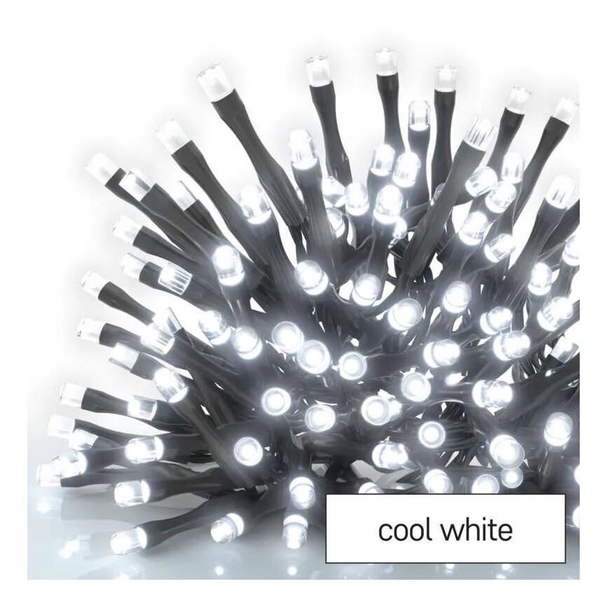 LED āra virtene 50xLED/5m IP44 auksti balta