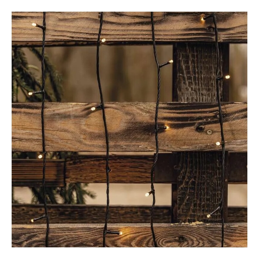 LED āra virtene 50xLED/5m IP44 siltā balta