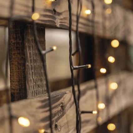 LED āra virtene 50xLED/5m IP44 siltā balta