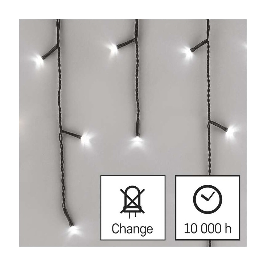 LED āra virtene 600xLED/8 režīmi 15m IP44 auksti balta
