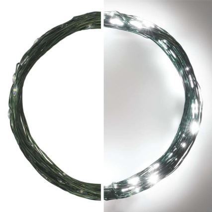 LED  āra virtene 75xLED/12,5m IP44 auksti balta