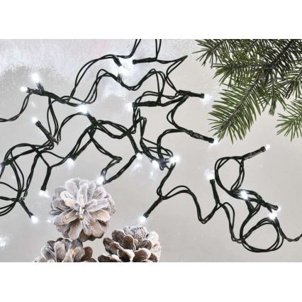 LED āra virtene 80xLED/13m IP44 auksta balta