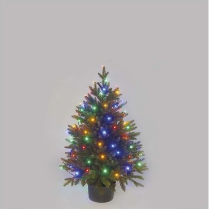 LED āra virtene 80xLED/13m IP44 daudzkrāsaina