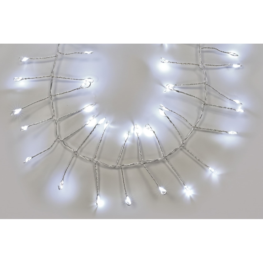 LED Āra virtene 960xLED/8 funkcijas 9,6m IP44 auksti balta