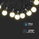 LED Āra virtene STRING 10m 20xLED/0,5W/230V IP44 6000K