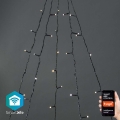 LED āra Ziemassvētku aizkars 200xLED/8 funkcijas 5x4m IP65 Wi‑Fi Tuya no silti baltas līdz vēsi baltai