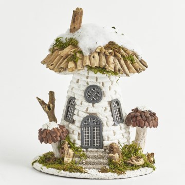 LED āra Ziemassvētku dekors 4xLED/2xAA IP44 mājiņa