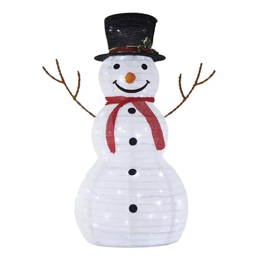 LED Āra Ziemassvētku dekors 80xLED/2,25W/4,5/230V IP44 90 cm sniegavīrs