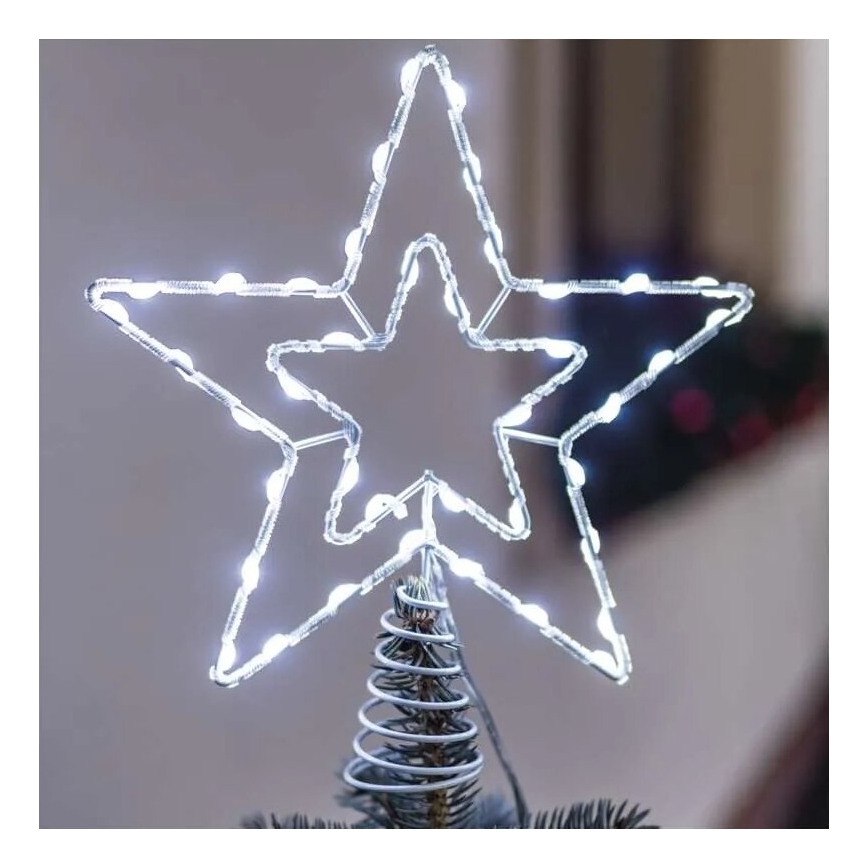 LED Āra Ziemassvētku rotājums 30xLED/4W/30V IP44 vēsi balts