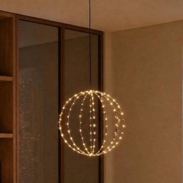 LED āra Ziemassvētku rotājums LED/2,1W/230V Ø 40 cm IP44 siltā balta