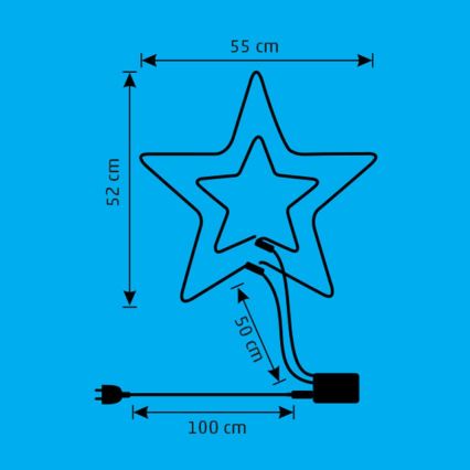 LED Āra Ziemassvētku rotājums LED/26W/230V IP44