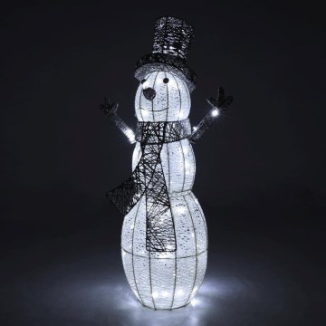 LED Āra Ziemassvētku rotājums LED/3,6W/230V/vēsi balts 75 cm IP44 sniegavīrs