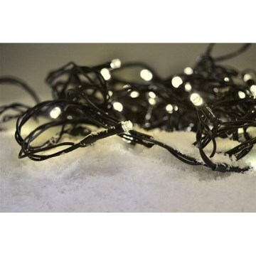 LED āra Ziemassvētku virtene 100 LED/8 funkcijas IP44 13 m silti balta