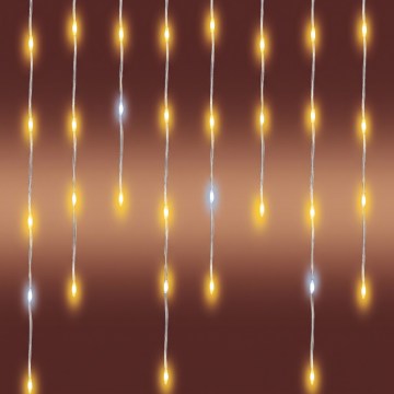 LED āra Ziemassvētku virtene 1200xLED/230V 25x0,56 m IP44 siltā balta/aukstā balta