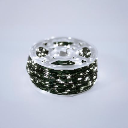 LED āra Ziemassvētku virtene 1500xLED/230V 8 režīmi 153 m IP44 auksti balta + ar tālvadības pulti