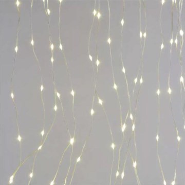 LED āra Ziemassvētku virtene 300 LED/8 režīmi 5,9 m IP44 silti balta