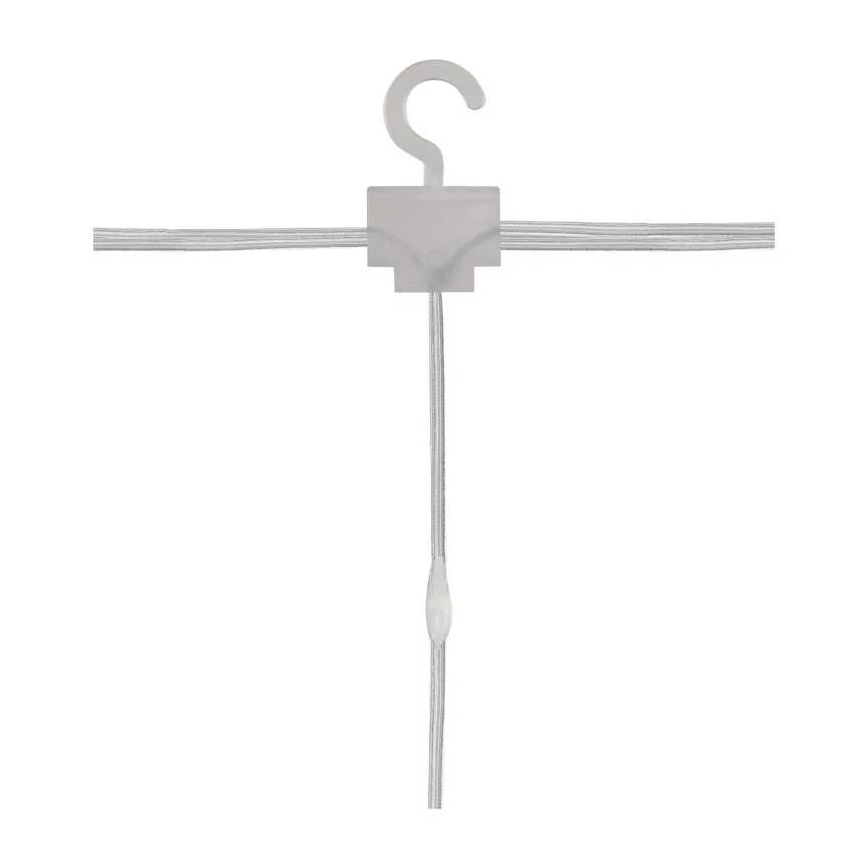 LED āra Ziemassvētku virtene 300 LED/8 režīmi 5,9 m IP44 silti balta