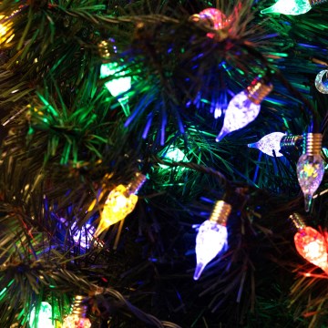 LED āra Ziemassvētku virtene LINE, 200 LED, 12,75 m, IP44, daudzkrāsaina