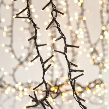 LED Āra Ziemassvētku virtene SNAKE 1300xLED/12W/230V 29,1 m IP44 siltā balta