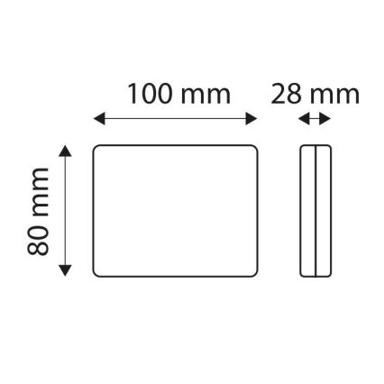 LED Atstarotājs SINGLE LED/1,9W/12V IP67 sarkans