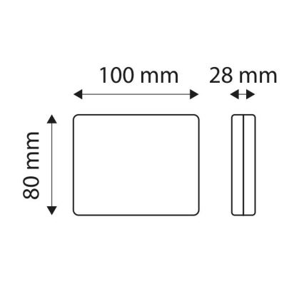 LED Atstarotājs SINGLE LED/1W/12V IP67 sudraba