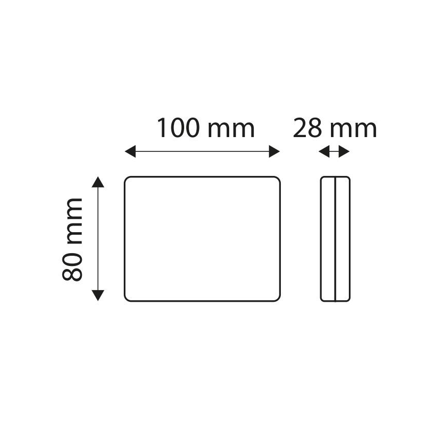 LED Atstarotājs SINGLE LED/1W/12V IP67 sudraba