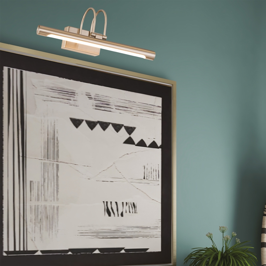 LED Attēla lampa LED/9W/230V 3000K 42 cm matēts hroms