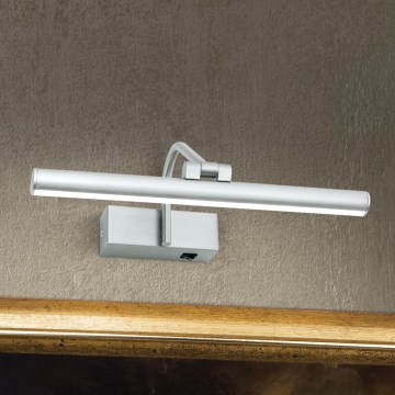 LED Attēla lampa PORTRAIT LED/6W/230V 30 cm matēts hroms