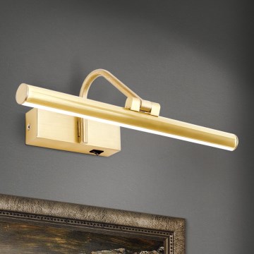 LED Attēla lampa PORTRAIT LED/6W/230V 30 cm zelta