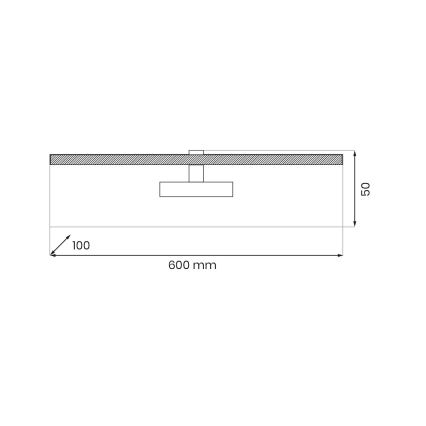 LED Attēla lampa PRADO LED/11W/230V spīdīgi hromēts