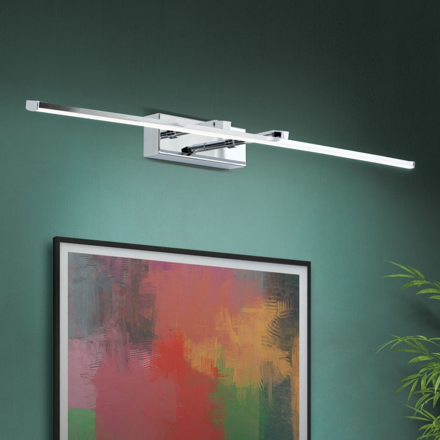 LED Attēla lampa PUBLIO LED/15W/230V 75 cm spīdīgi hromēts