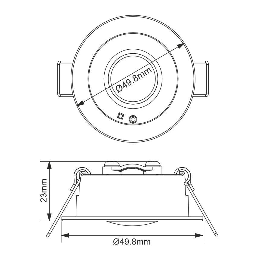 LED Avārijas gaismas iegremdējama lampa LED/1,2W/230V 6000K