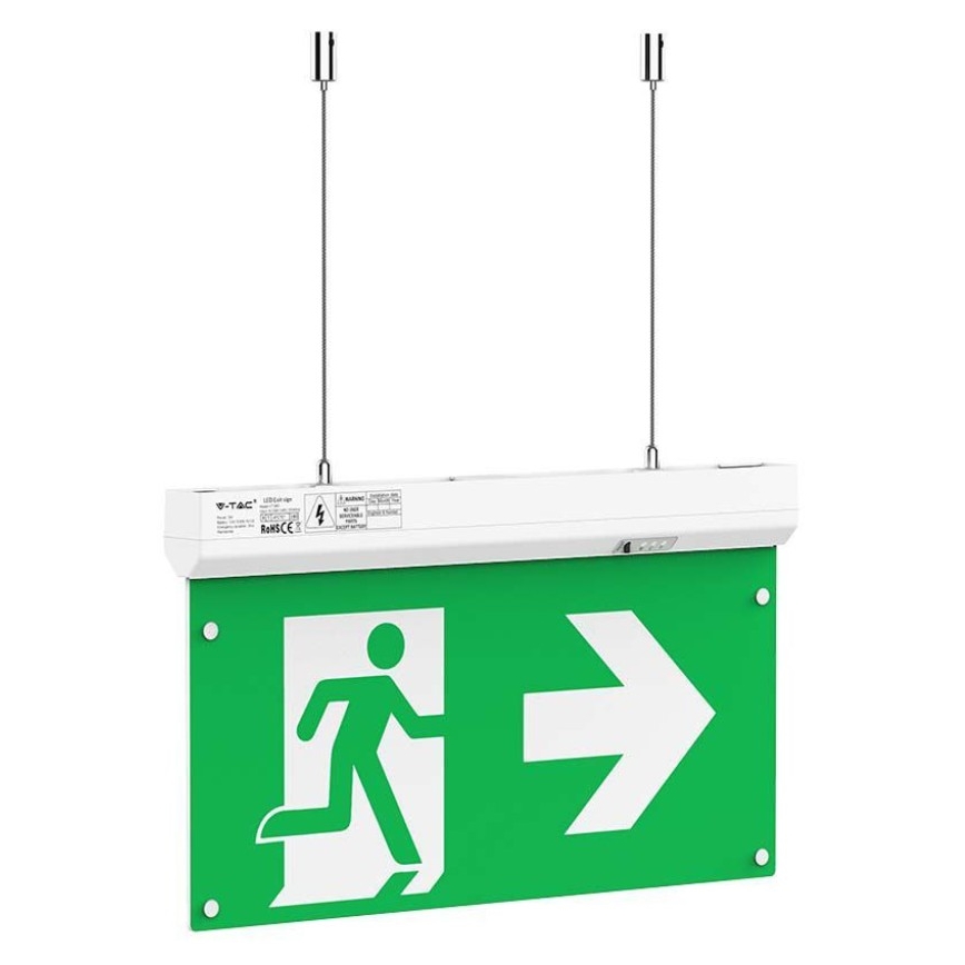 LED Avārijas gaismas lampa EMERGENCY EXIT LED/2,5W/230V 4in1 6000K