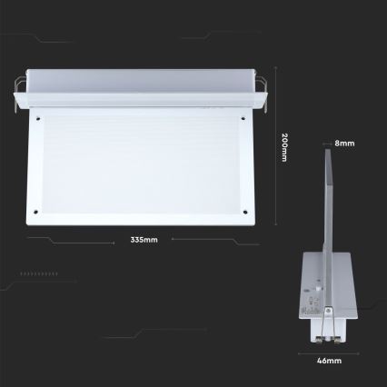 LED Avārijas gaismas lampa EMERGENCY EXIT SAMSUNG CHIP LED/2W/230V 6000K