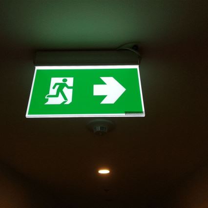 LED Avārijas gaismas lampa EMERGENCY EXIT SAMSUNG CHIP LED/2W/230V 6000K