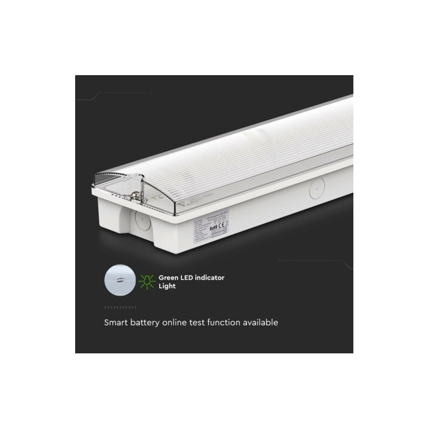 LED Avārijas gaismas lampa EMERGENCY EXIT LED/3W/230V 6400K IP65