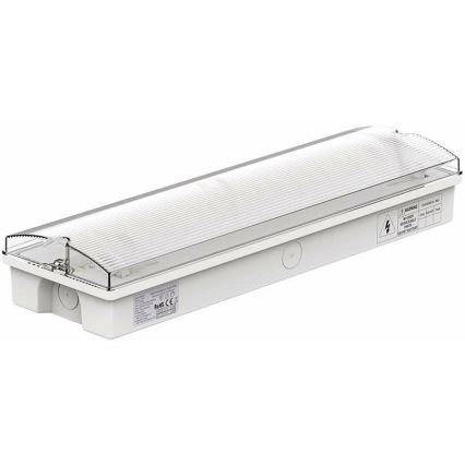 LED Avārijas gaismas lampa ar regulāru funkcionalitātes pārbaudi EMERGENCY EXIT LED/3W/230V 6400K IP65